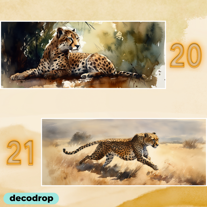 Safari Watercolour Mugs