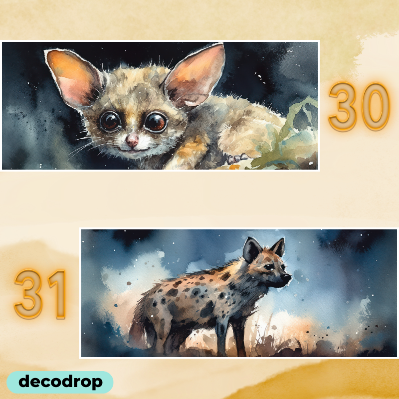 Safari Watercolour Mugs