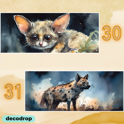 Safari Watercolour Mugs