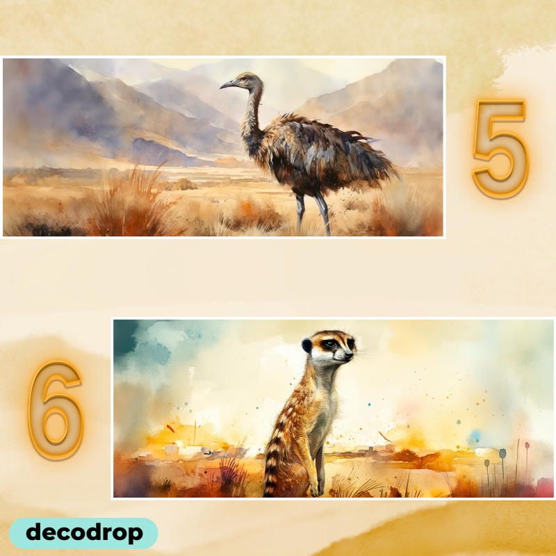 Safari Watercolour Mugs