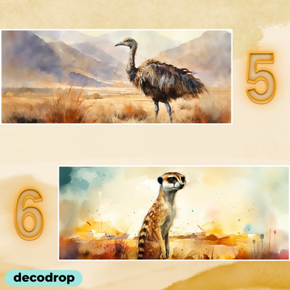 Safari Watercolour Mugs