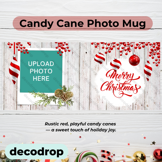 Candy Cane Photo Mug