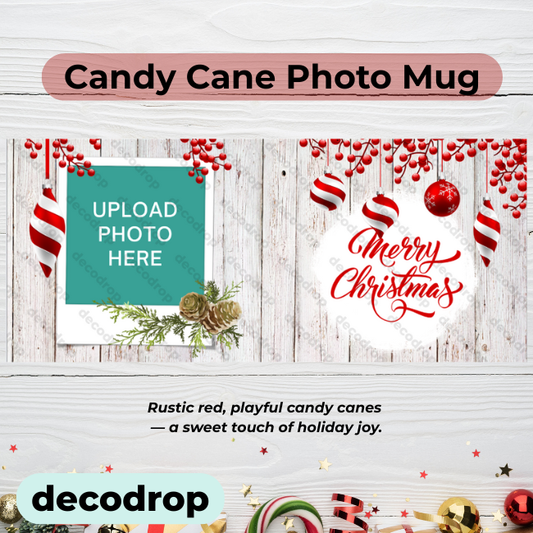 Candy Cane Photo Mug