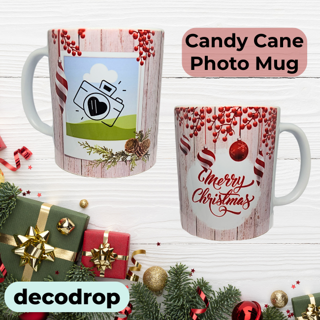 Candy Cane Photo Mug