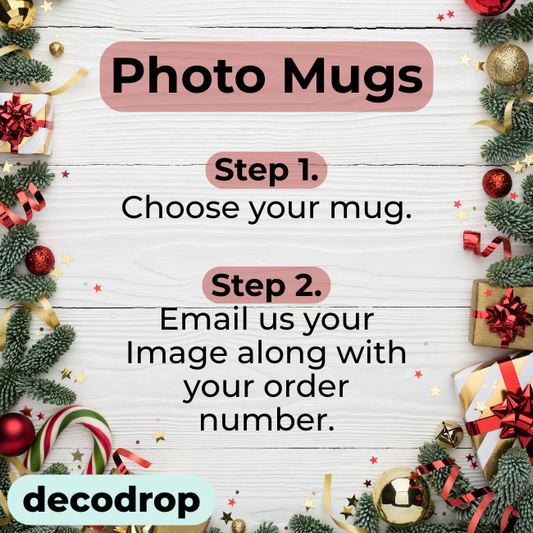 Pink Glitter Photo Mug