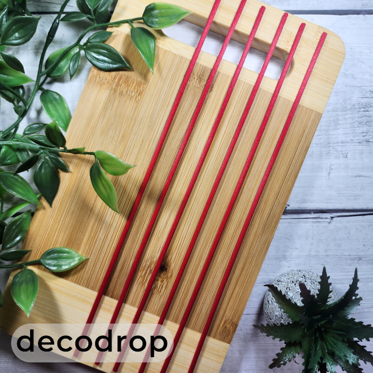 Red Fibre Reed Sticks (6pcs)
