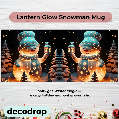 Lantern Glow Snowman Mug