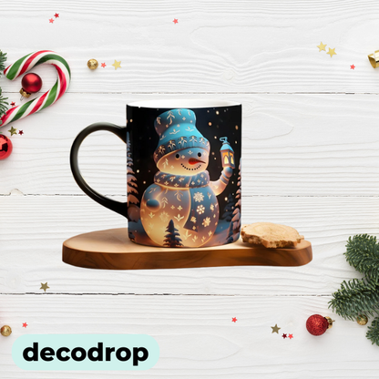 Lantern Glow Snowman Mug