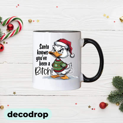 Naughty Christmas Duck